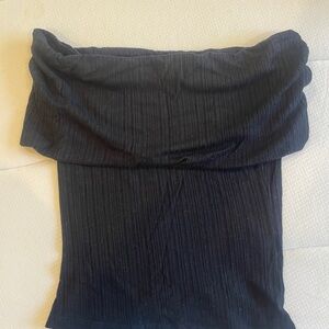 Chic Off-Shoulder Black Blouse